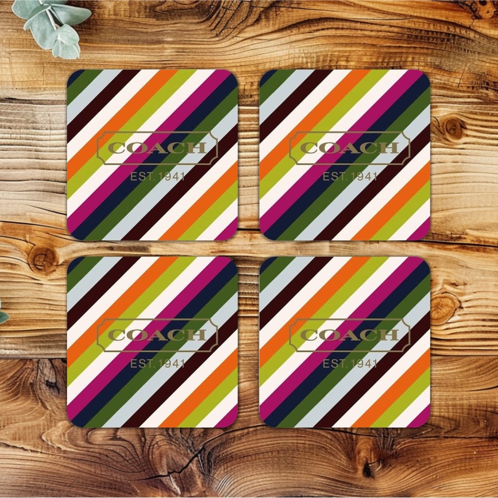 NIP HANDMADE FASHION Set of 4 Ceramic Drink Coasters